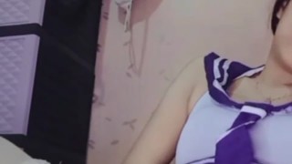 Bocil Cosplay Pelajar Montok Colmek